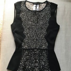 BCBG Peplum top